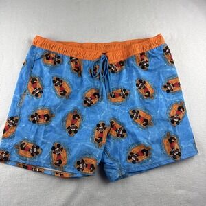 Disney Mickey Mouse Elastic Waist‎ Board Shorts Men's Size XXL